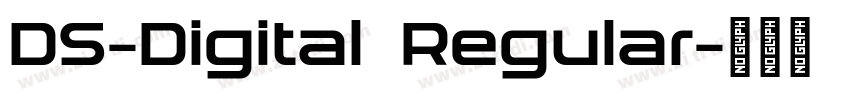DS-Digital Regular字体转换